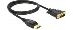 Obrázok pre výrobcu Delock Displayport 1.2 (M) - DVI 24+1 samec pasivní 2m; černý