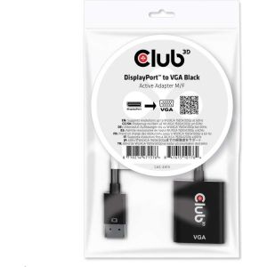 Obrázok pre výrobcu Aktívny adaptér Club3D DisplayPort na VGA