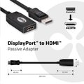 Obrázok pre výrobcu Club3D Pasívny adaptér DisplayPort 1.1 na HDMI 1.3 (M/F), 24cm