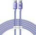 Obrázok pre výrobcu Baseus CAJY000705 Crystal Shine Series Datový Kabel USB-C - USB-C 100W 2m Purple