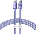 Obrázok pre výrobcu Baseus CAJY000605 Crystal Shine Series Datový Kabel USB-C - USB-C 100W 1,2m Purple