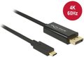Obrázok pre výrobcu Delock Cable USB Type-C male > DisplayPort male (DP Alt Mode)4K 60 Hz 2m black