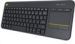 Obrázok pre výrobcu Logitech Wireless Touch Keyboard K400 Plus Black , SK / CZ