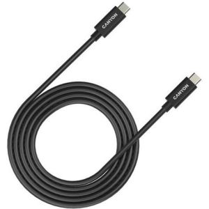 Obrázok pre výrobcu Canyon UC-42, 2m kábel USB-C / USB-C, 48V/5A, výkon 240W EPR, 20GBPS, pre notebooky, E-mark čip, čierny