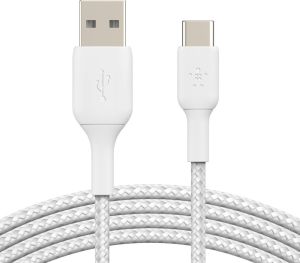 Obrázok pre výrobcu BELKIN kabel oplétaný USB-C - USB-A, 1m, bílý