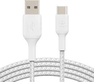 Obrázok pre výrobcu BELKIN kabel oplétaný USB-C - USB-A, 3m, bílý