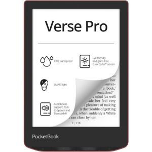 Obrázok pre výrobcu POCKETBOOK e-book reader 634 Verse Pro Passion Red/ 16GB/ 6"/ Wi-Fi/ BT/ USB-C/ čeština/ červená