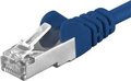 Obrázok pre výrobcu Premiumcord Patch kabel CAT6a S-FTP, RJ45-RJ45, AWG 26/7 3m, modrá