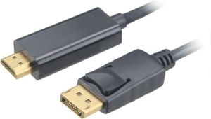 Obrázok pre výrobcu AKASA 4K DisplayPort na HDMI, adaptér, 1.8m