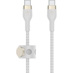 Obrázok pre výrobcu Belkin kabel USB-C s konektorem USC-C,2M bilý pletený