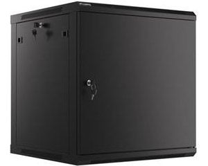 Obrázok pre výrobcu LANBERG RACK CABINET 19" WALL-MOUNT 12U/600X600 FOR SELF-ASSEMBLY WITH METAL DOOR BLACK (FLAT PACK)