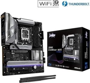 Obrázok pre výrobcu ASRock Z890 Livemixer WiFi / Intel Z890 / LGA1851 / 4x DDR5 / 4x M.2 / HDMI / 2x Thunderbolt 4 / WiFi / ATX