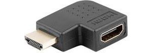 Obrázok pre výrobcu LANBERG HDMI(M) na HDMI(F) adaptér úhlový levý černý