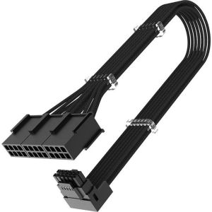 Obrázok pre výrobcu AKASA adaptér G-Nexus PX24, 16-pin na 3x 8-pin, 12VHPWR Adaptér, 30cm, 90°