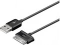Obrázok pre výrobcu Techly USB 2.0 kábel pre Samsung Galaxy Tab, čierny, 1,2 m