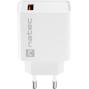 Obrázok pre výrobcu Universální nabíječka Natec RIBERA 18W 1X USB-A, bílá