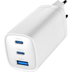 Obrázok pre výrobcu GEMBIRD PD nabíječka 1xUSB-A 2xUSB-C 65W bilá