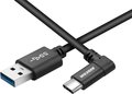 Obrázok pre výrobcu AVACOM datový a nabíjecí kabel USB - USB Type-C, 100cm, konektor v úhlu 90°, černý