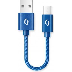 Obrázok pre výrobcu ALIGATOR PREMIUM 2A kabel, 50cm USB-C, modrá