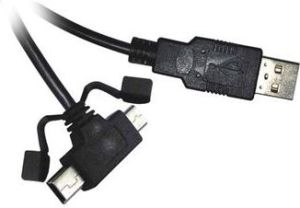 Obrázok pre výrobcu PremiumCord Kabel micro USB+mini USB 5pin, 1.8m