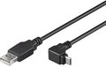 Obrázok pre výrobcu PremiumCord Kabel micro USB 2.0, A-B, 90°, 3m