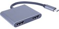 Obrázok pre výrobcu PremiumCord MST adaptér USB-C na 2x HDMI, USB3.0, PD, rozlišení 4K a FULL HD 1080p