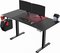 Obrázok pre výrobcu ULTRADESK Herný stôl LEVEL V2 RED, 140x68cm, 72-117cm, elektricky nastaviteľná výška, s XXL podložkou pod myš, držiak slúchadiel a