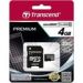 Obrázok pre výrobcu Transcend Micro SDHC karta 4GB Class 10 + Adaptér