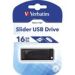 Obrázok pre výrobcu VERBATIM STORE N GO USB 2.0 DRIVE SLIDER 16GB BLACK