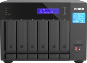 Obrázok pre výrobcu QNAP TVS-h674T-i5-32G (6core, ZFS, 32GB RAM, 6x SATA, 2x M.2 NVMe, 2x 2,5GbE, 2x Thunderbolt 4)