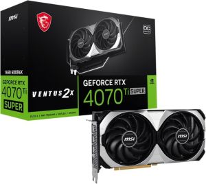 Obrázok pre výrobcu MSI GeForce RTX 4070 Ti SUPER 16G VENTUS 2X OC / 16GB GDDR6X / PCI-E / 3x DP / HDMI