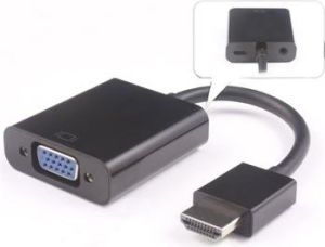 Obrázok pre výrobcu Předvodník HDMI na VGA se zvukem 3,5mm jack- černý