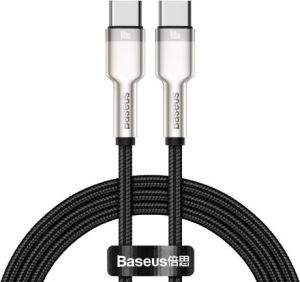 Obrázok pre výrobcu Baseus Cafule Series nabíjecí / datový kabel USB-C samec na USB-C samec s kovovými koncovkami 100W 1m, černá