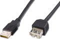 Obrázok pre výrobcu PremiumCord USB 2.0 kabel prodlužovací, A-A, 20cm černá