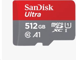 Obrázok pre výrobcu Karta SanDisk MicroSDXC 512 GB Ultra (100 MB/s, trieda 10, Android) + adaptér