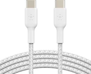 Obrázok pre výrobcu BELKIN kabel oplétaný USB-C - USB-C, 1m, bílý