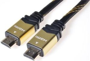 Obrázok pre výrobcu PremiumCord GOLD HDMI + Ethernet kabel, zlac., 5m