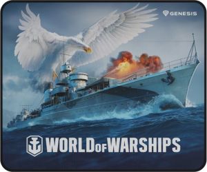 Obrázok pre výrobcu Herní podložka pod myš Genesis CARBON 500 WORLD of WARSHIPS, M 30x25cm