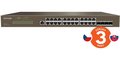 Obrázok pre výrobcu Tenda TEG5328F Gigabit L3 Managed Switch, 24x RJ45 1Gb/s, 4x SFP, STP, RSTP, MSTP, IGMP, VLAN, Rack