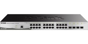 Obrázok pre výrobcu D-Link DGS-1210-28/ME/E 28-Port Gigabit Smart Switch with 4 SFP slots, Metro Ethernet