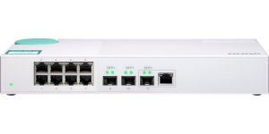 Obrázok pre výrobcu QNAP switch QSW-308-1C (8x Gigabit port + 3x 10G SFP+ port + 1x 10G RJ-45 kombo port)