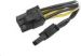 Obrázok pre výrobcu AKASA redukce 4pin Molex na 8pin PCIe / AK-CBPW20-15 / 15cm