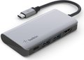 Obrázok pre výrobcu Belkin USB-C 4v1 Multiport adaptér - 4K HDMI, USB-C PD 3.0, 2x USB-A 3.0