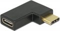 Obrázok pre výrobcu Delock Adaptér SuperSpeed USB 10 Gbps (USB 3.1 Gen 2) USB Type-C™ samec > port samice pravoúhlý levý / pravý