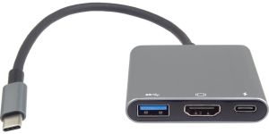 Obrázok pre výrobcu PremiumCord Adaptér USB-C na HDMI + USB3.0 + PD, rozlišení 4K a FULL HD 1080p