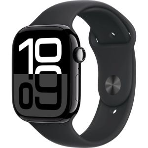 Obrázok pre výrobcu Apple Watch Series 10 GPS 46mm Jet Black Aluminium Case with Black Sport Band - M/L