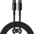 Obrázok pre výrobcu Baseus datový kabel Tungsten Gold USB-C/USB-C 2m 100W černý