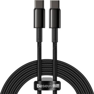 Obrázok pre výrobcu Baseus datový kabel Tungsten Gold USB-C/USB-C 2m 100W černý