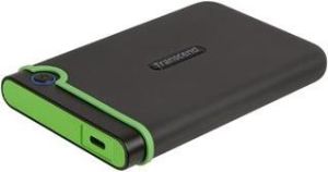 Obrázok pre výrobcu TRANSCEND 4TB StoreJet 25M3C SLIM, 2.5", USB-C (3.1 Gen 1) Externí Anti-Shock disk, tenký profil, šedo/zelený