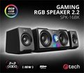 Obrázok pre výrobcu C-TECH reproduktory SPK-16, 2.2, 16W, RGB podsvícení, 3,5mm jack, USB napájení, černé